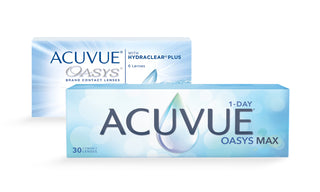 Acuvue Oasys + Acuvue Oasys Max 1-Day İkisi Bir Arada Set